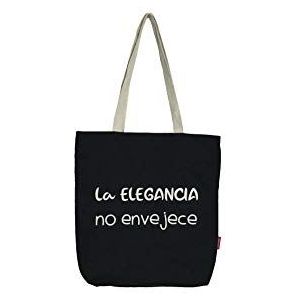 tas, Blanco Y Gris (zwart) - N-003-LAELEGANCIA