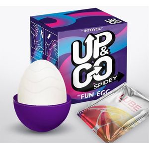 UP and GO - Spidey Masturbator Egg Elastic Silicone Purple