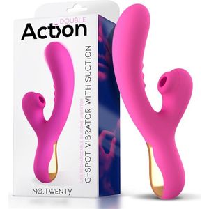 No. Twenty G-Spot Vibe with Clitoris Sucker USB Silicone