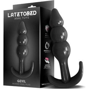 LateToBed Gevil - Buttplug - Design met Ballen - Zijdezacht