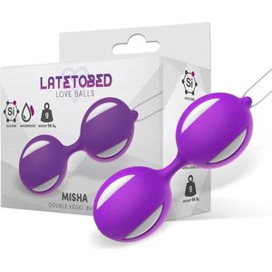 LATETOBED - Misha Double Kegel Balls Silicone Purple