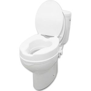 PEPE - Rehausseur Toilette Adulte - 10 cm - Met Couvercle - Voor Personen met Beperkingen