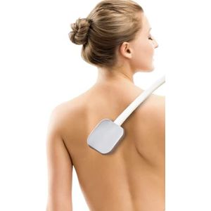 KMINA - Rugcrème-applicator, Ruglotion-applicator met Lange Steel, Rugcrème-applicatorborstel, bodycrème-extender, Spons met Lange Reikwijdte Douche-applicator, (Inclusief 3 Fijne Sponzen).