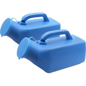 Urinoir Portable Homme 1000ml - Flacon Urinaire avec Couvercle, Transparent, Idéal Voiture