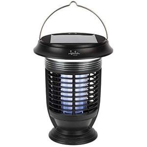 Jata Hogar MELI0420 Muggenverwijderaar en zonnelamp met 3 intensiteitsniveaus, 4 x uv-ledlampen als lokstof, oplaadbaar met zon en USB, gebruik binnen en buiten, actiebereik: 40 m²