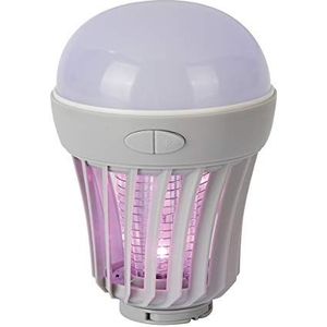 Jata Hogar MELI0320 insectenverwijderaar en draagbare lamp met 3 intensiteitsniveaus, 6 x UV-LED-lampen als lokstof, waterdicht, actieradius: 25 m², gebruik binnen en buiten