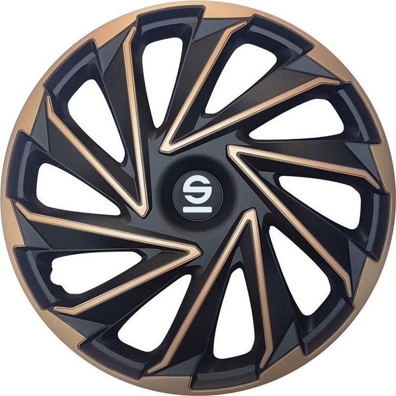 Sparco Wieldoppen Varese 14 Inch Rvs Zwart/goud Set Van 4