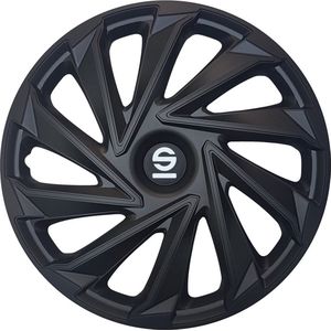 Sparco - Varese - Wieldoppen - Zwart - Slagvast Kunststof - Set van 4 Stuks
