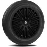 Sparco - Wieldoppenset Bergamo - 15-Inch - Zwart - RVS