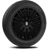 Sparco - Bergamo - Wieldoppen - Zwart - Set van 4 Stuks