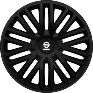 Sparco - Bergamo - Wieldoppen - Zwart - Set van 4 Stuks