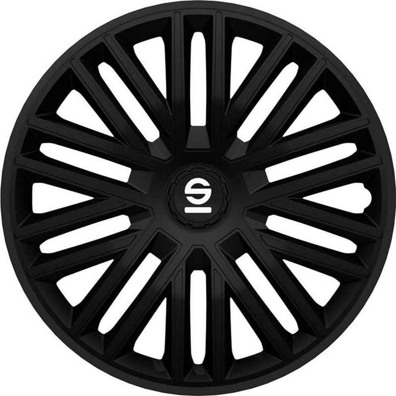 Sparco - Bergamo - Wieldoppen - Zwart - Set van 4 Stuks