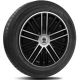 Sparco Wieldoppen Bergamo 14 Inch Abs Zwart/zilver 4 Stuks