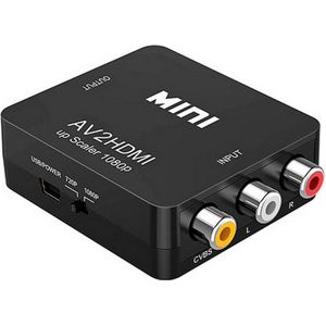 Signal - Repeater HDMI - Adapter/Converter - Inclusief Kabel Voeding - 3 x RCA