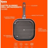 TM Home Geribbelde Grillpan Ø 26 Cm