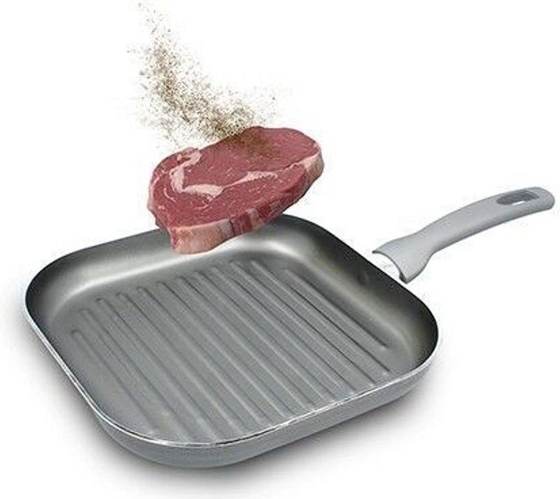 TM Home Geribbelde Grillpan Ø 26 Cm