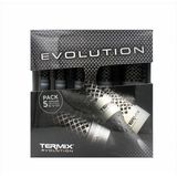 Termix Evolution Plus Professionele thermische ronde haarborstel met keramische buis voor de kapsalon. Speciaal voor dik en hard haar. Afro-Amerikaans haar. Set van 5 borstels