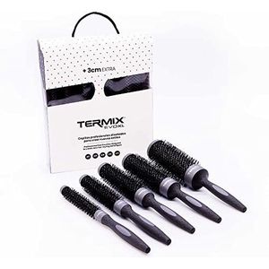 Termix Set van 5 Professionele Ronde Haarborstels Evolution XL voor Lang Haar