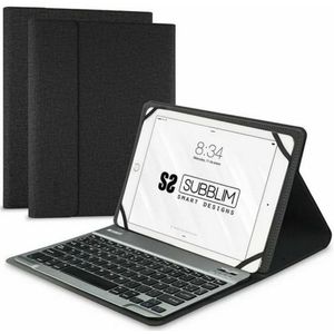 Tablet en toetsenbord Case Subblim SUB-KT2-BT0001 10.1" Zwart Qwerty Spaans QWERTY Bluetooth