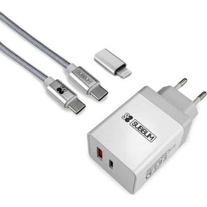 Subblim - Pd25w Thuislader - 2-poorts - USB-C en USB-A - 25 W