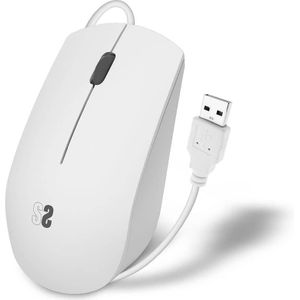Subblim - SUBMO-B2BS002 - Muis - Wit - Optisch - Ergonomisch