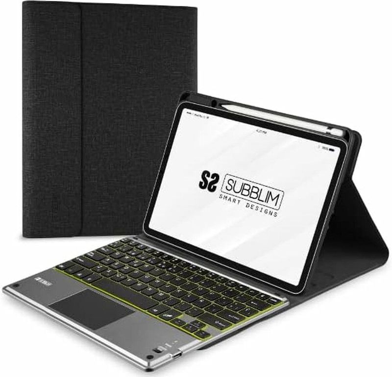 Subblim - Keytab Pro - Draadloos Toetsenbord - Zwart - Thermoplastisch