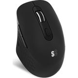 SUBBLIM Curve Ergo Dual Mouse - Zwart - Batterij - Duimondersteuning
