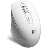 SUBBLIM Curve Ergo Dual Mouse - Wit - Oplaadbaar - Duimondersteuning