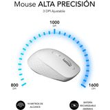 SUBBLIM Curve Ergo Dual Mouse - Wit - Oplaadbaar - Duimondersteuning