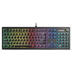OZONE Strikeback Gaming Keyboard -OZSTRIKEBACKSP- Mechanisch toetsenbord, RGB Spectra LED-verlichting, zwart