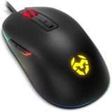 KROM KALYOS - Gaming Keyboard + Mouse Combo - Backlit RGB membrada Tastatur, Maus mit optischem Sensor 6400 DPI LED 6 Farben, spanisches Layout, schwarz.
