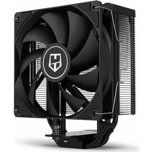 NOX HUMMER H-224 Noir CPU-ventilator -NXHUMMERH224NOIR- PMW CPU-ventilator, compatibel met AMD & Intel, slank en minimalistisch ontwerp, 120 mm ventilator, zwart
