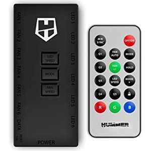 Nox - Hummer R - RGB-controller - 12-poorts HUB - Voor ARGB-fans en apparaten