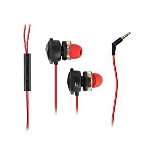 OZONE In-Ear Gaming Heat X30-hoofdtelefoon -OZHEATX30- Stereo Sound Hoofdtelefoon, Geïntegreerde microfoon, afstandsbediening, handsfree oproepen ontvangen, verwijderbare gamingmicrofoon, zwart