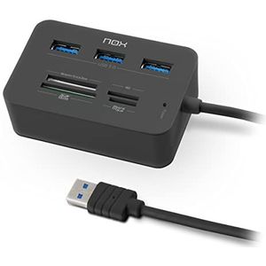 Nox - Lite Reader - Geheugenkaartlezer - Zwart - USB 3.0