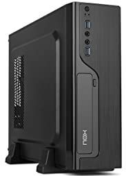 NOX - Mini Tower LITE070 - Mini Tower - Zwart - Geborsteld Voorpaneel