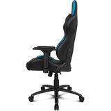 Drift Gaming Stoel DR350 -DR350BL - Professionele gamingstoel kunstleer, 4D-armleuningen, stille wielen, zuigerklasse 4, helling, lendenwervel/nekkussen, kleur zwart/blauw