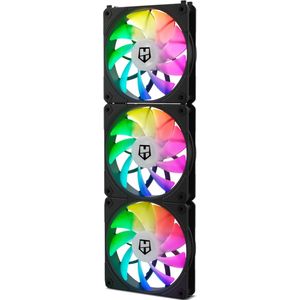 Nox - Hummer Easy Link - Ventilator - Zwart - 3 Eenheden - ARGB LED PWM