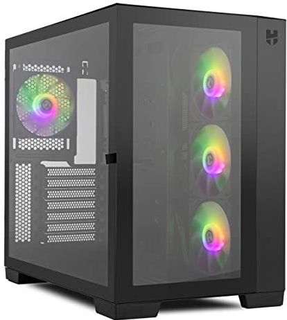 Nox - Hummer Astra - Midi Torenkast - Zwart - Staal - Dubbel Gehard Glas