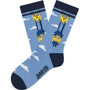 Jimmy Lion - Minions - Sokken - Blauw - Slijtvast Katoen