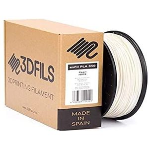3DFILS PLA Filament voor 3D Printer esFil PLA Ingeo 3D850: 1.75 mm, 1 Kg, Parel wit