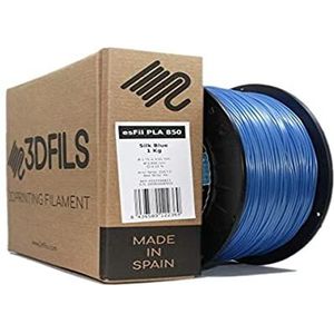3DFILS - PLA-zijde filament voor 3D-print (1 kg, zijdeblauw)