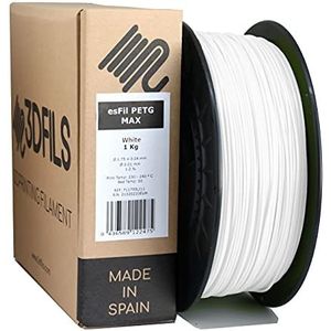 3DFILS PETG filament wit voor 3D-print (1,75 mm / 1 kg, wit)