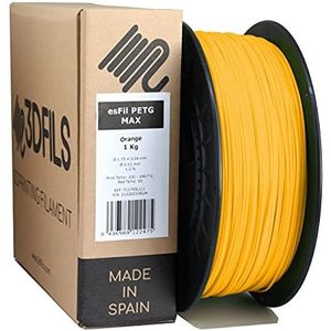 3DFILS - PETG oranje filament voor 3D-printen (1,75 mm/1 kg, oranje)