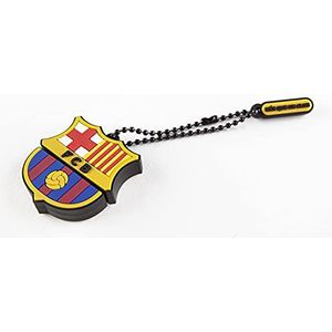 Football Club Barcelona Pendrive 16 GB, vorm en kleuren van het clubschild, kleine hanger, rubberen afwerking en licht, officieel teamproduct