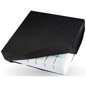 OrtoPrime Orthopedisch anti-decubituskussen met 3D-schuim, comfort, preventie tegen decubitus en drukontlasting, rolstoelkussen, anti-decubitus kussen voor kantoor, telewerk en thuis