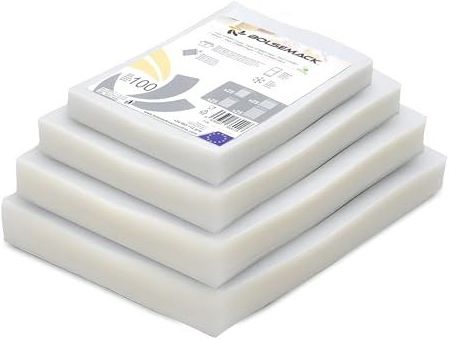 Vacuümzakken Combo HUIS 4 maten: 150 x 200 mm – 170 x 250 mm – 200 x 200 mm – 200 x 300 mm (25 stuks van elke maat), vacuümzakken voor levensmiddelen, voor elk type vacuümmachine, BPA-vrij