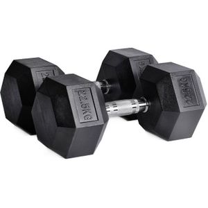 Ruster Rubber Hex Dumbbells (paar) - 22.5kg