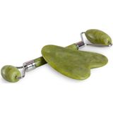 IDC Institute - Jade Roller & Gua Sha - Set - Groen - Jade