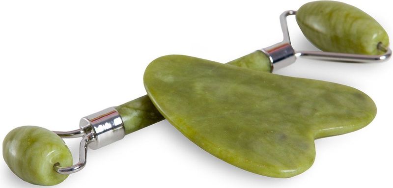 IDC Institute - Jade Roller & Gua Sha - Set - Groen - Jade